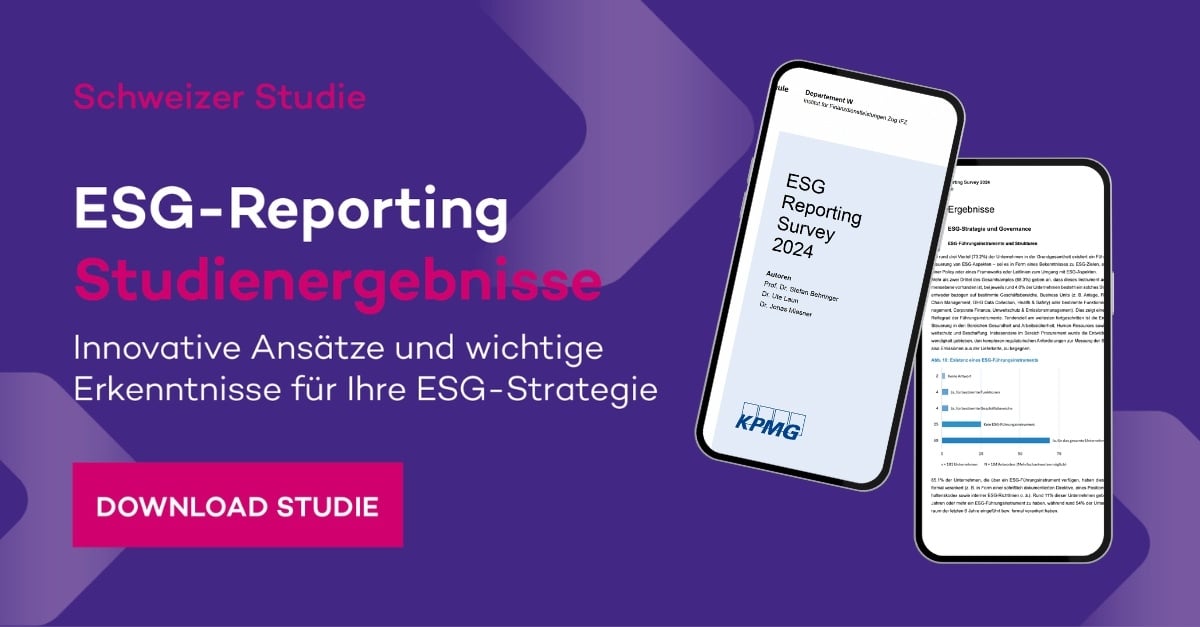 Die ESG-Reporting Studienergebnisse sind da! Sichern Sie sich jetzt Ihre Exemplar!